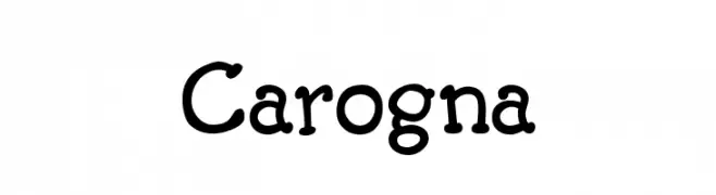 Carogna  Скачать бесплатные шрифты