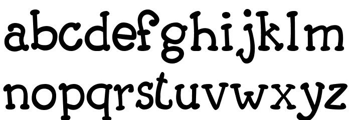Carogna Font LOWERCASE