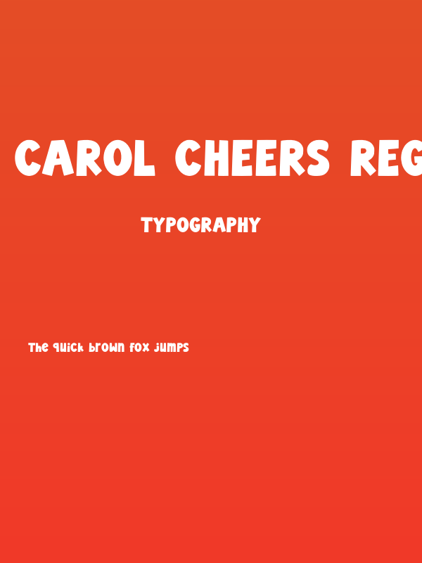 Carol Cheers Regular Poster