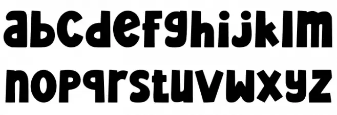 Carol Cheers Regular Schriftart Kleinbuchstaben