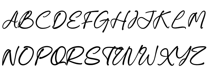 Carolena Narashy Schriftart Groß