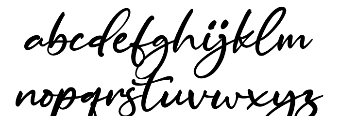 Carolena Narashy Schriftart Kleinbuchstaben