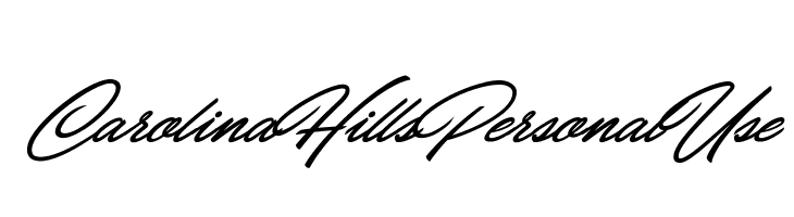 Carolina Hills Personal Use  font caratteri gratis