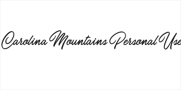 Carolina Mountains Personal Use Logo