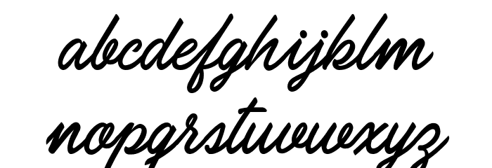 Carolina Mountains Personal Use Font LOWERCASE
