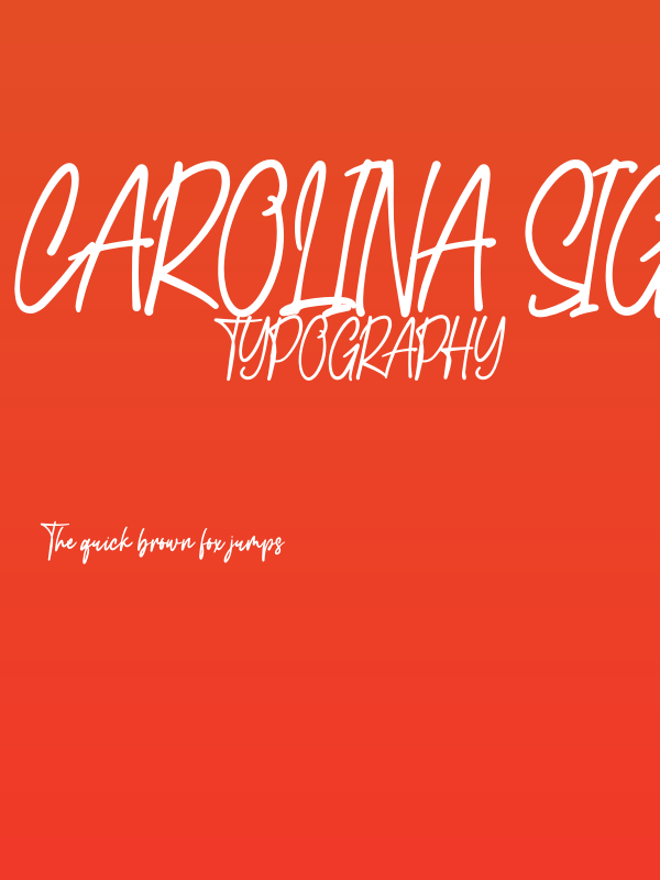 Carolina Signature Poster