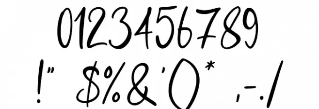 Carolina Smile Font OTHER CHARS