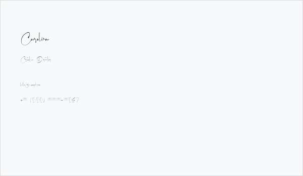 Carolina Business Card