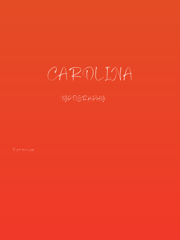 Carolina Poster