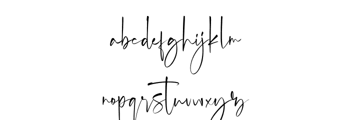 Carolina Font LOWERCASE