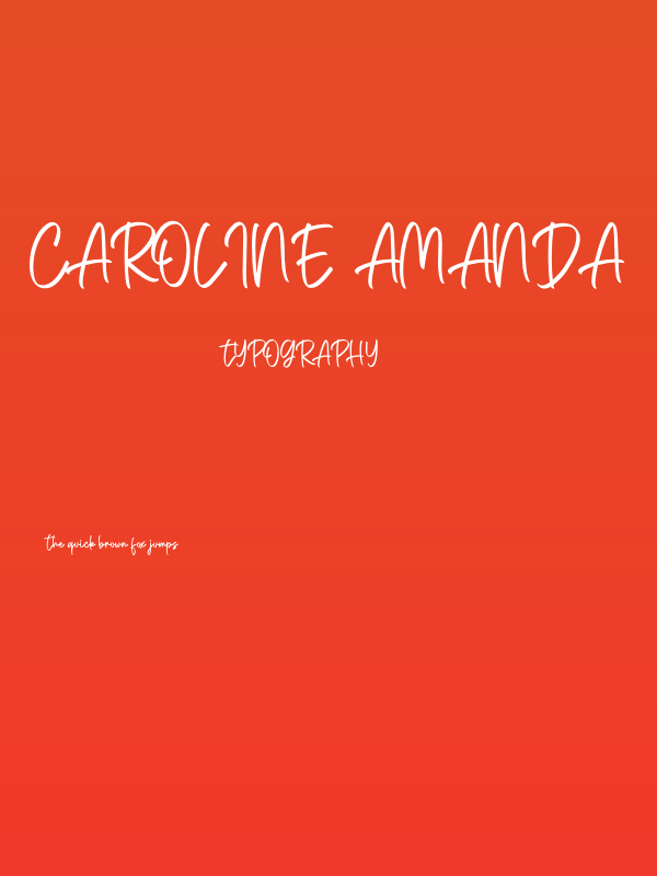 Caroline Amanda Poster