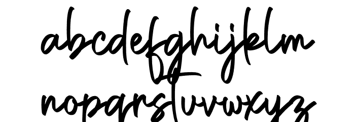 Caroline Amanda Font LOWERCASE