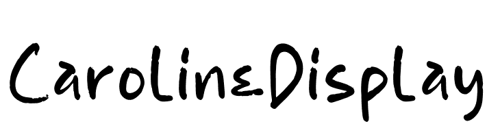 Caroline Display  Fuentes Gratis Descargar
