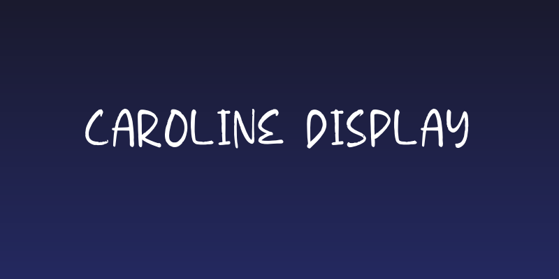 Caroline Display Social Header