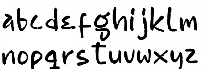 Caroline Display 字体 小写
