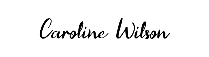 Caroline Wilson  Frei Schriftart Herunterladen
