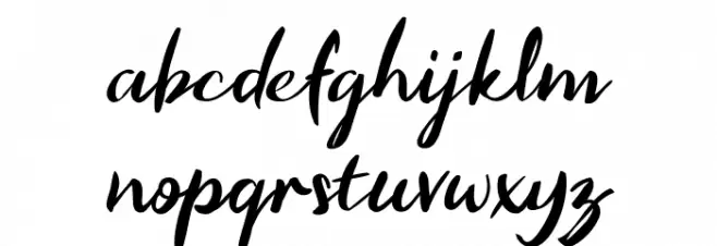 Caroline Wilson 字体 小写