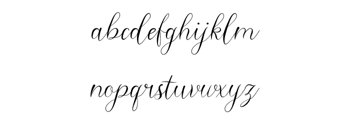 Caroline Font LOWERCASE