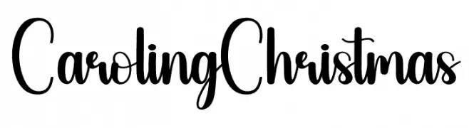 Caroling Christmas Font