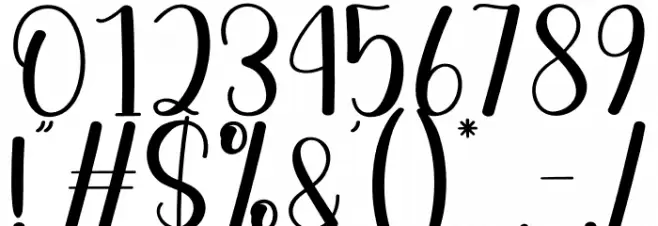 Caroling Christmas Font OTHER CHARS