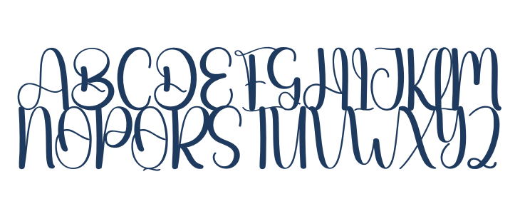 Caroling Christmas Uppercase