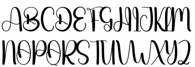 Caroling Christmas Font UPPERCASE