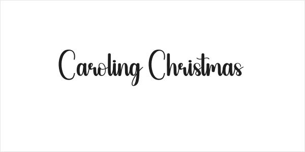 Caroling Christmas Logo