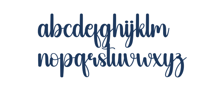 Caroling Christmas Lowercase