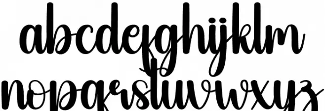 Caroling Christmas Font LOWERCASE