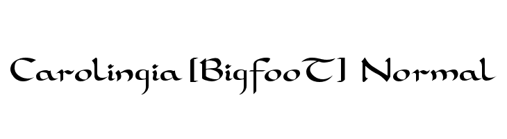Carolingia [BigfooT]  Normal  免费字体下载