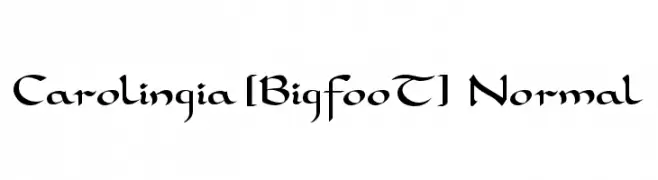 Carolingia [BigfooT]  Normal  baixar fontes gratis