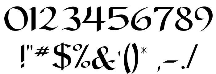 Carolingia Schriftart Anderer Schreiben