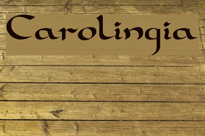 Carolingia Schriftart examples