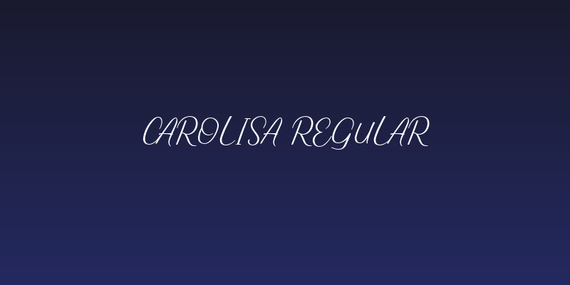 Carolisa Regular Social Header