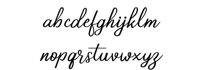 Carolisa Regular Font LOWERCASE