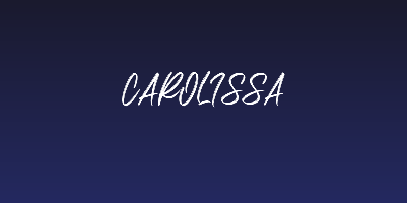 Carolissa Social Header