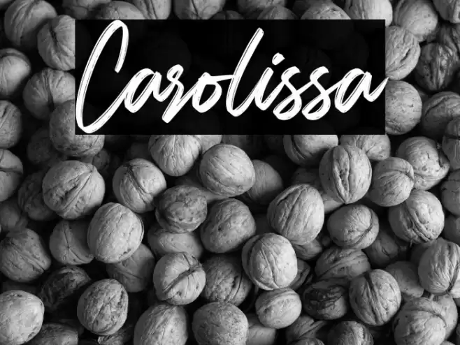 Carolissa Font examples