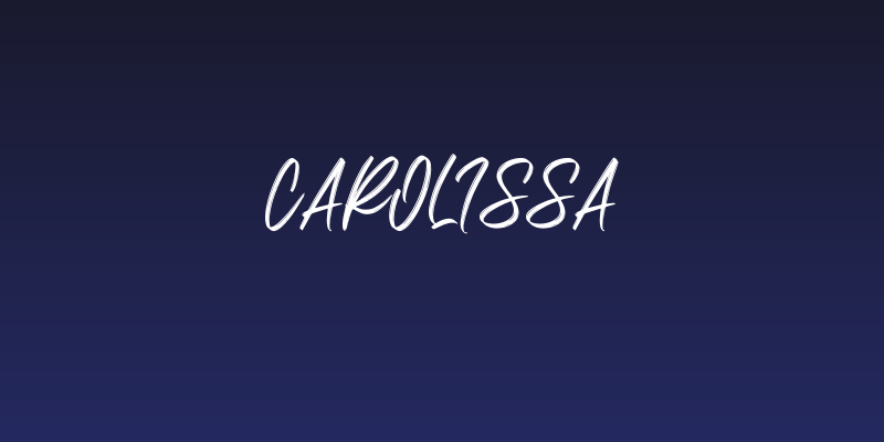 Carolissa Social Header