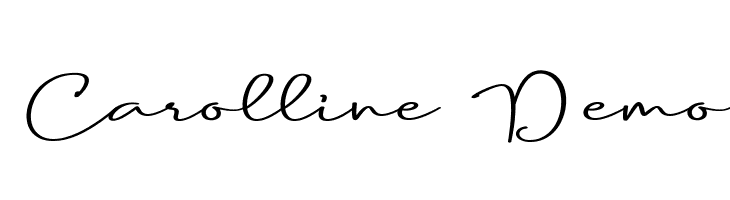 Carolline Demo  لخطوط تنزيل