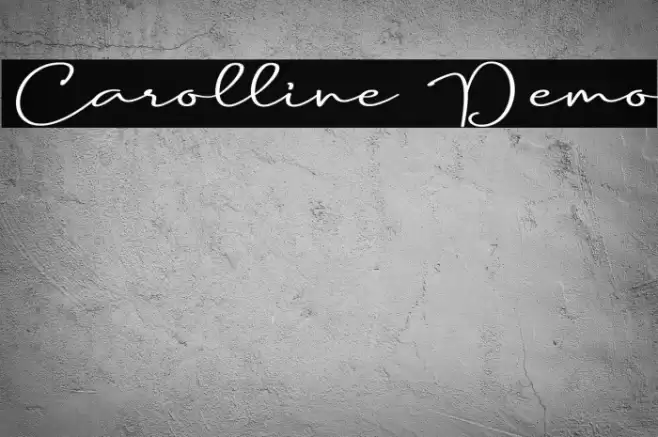 Carolline Demo Caratteri examples