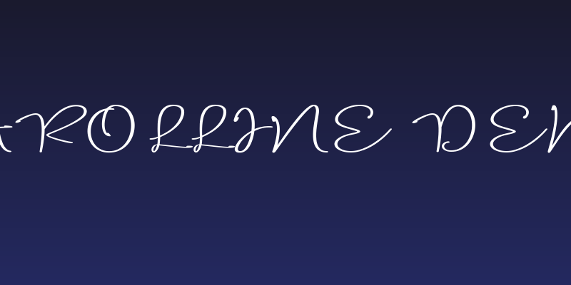 Carolline Demo Social Header