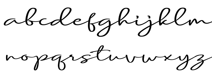 Carolline Demo Font LOWERCASE