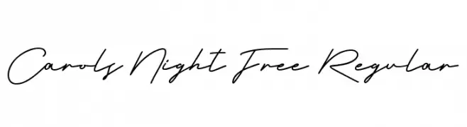 Carols Night Free Regular  les polices de caractères gratuit tlcharger