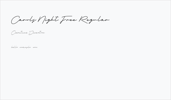 Carols Night Free Regular Business Card