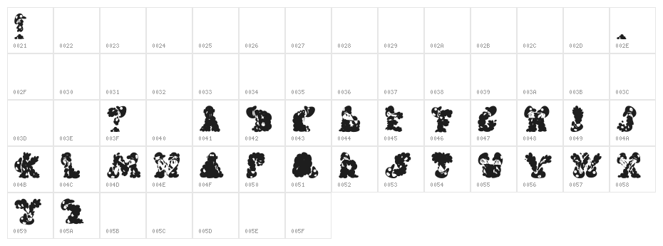 Carols Regular Character Map