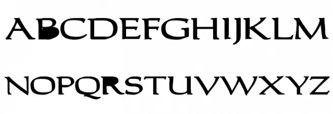 Carolus Bold 字体 大写