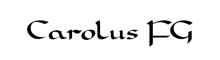Carolus FG  フリーフォントのダウンロード