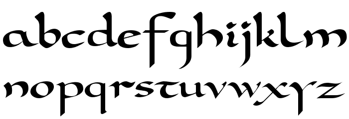 Carolus FG Font LOWERCASE