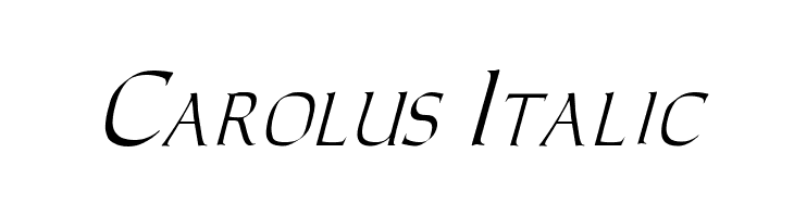 Carolus Italic Font