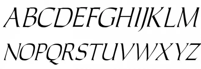 Carolus Italic フォント 大文字